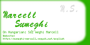 marcell sumeghi business card